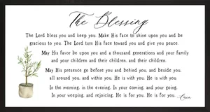 Farmhouse Black The Blessing 16x30
