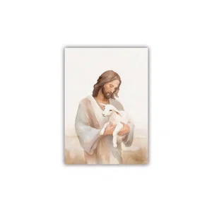 Canvas - Jesus & The Lamb 5x7