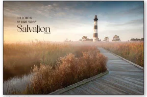 Lighthouse Boardwalk Wall Plaque 24" x 16"