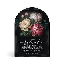 A Good Friends Is a Treasure Shaped Plaque