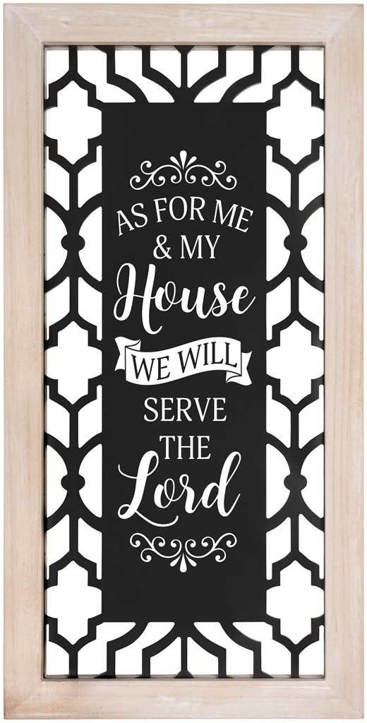 Frame Wall Decor Serve The Lord