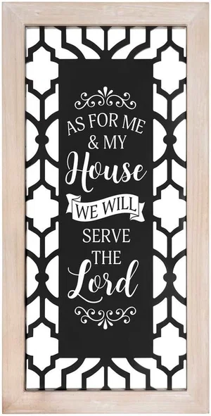 Frame Wall Decor Serve The Lord