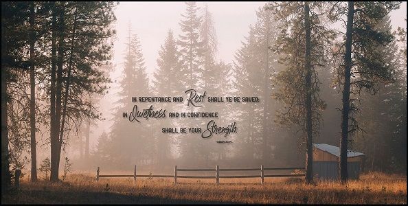 Image of Plaque – Rest Quietness Strength