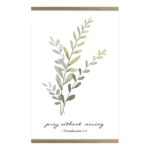 Canvas Hanging Wall Art - Pray Without Ceasing 18"x12"