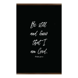 Canvas Hanging Wall Art - Psalm 46:10 - 18"x12"