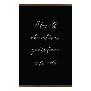 Canvas Hanging Wall Art - May All Who Enter 18"x12"