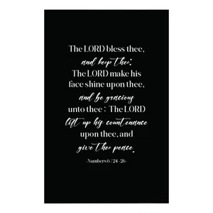 Canvas Hanging Wall Art - The Lord Bless Thee - 36” x 24”