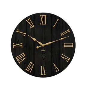 Black & Gold UltraTone Clock 28"x28"