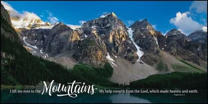Plaque - Mountains 36"x18""