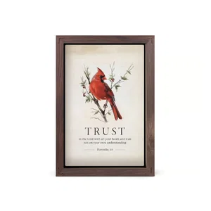 Framed Wall Art - Trust In The Lord - 5"x7"