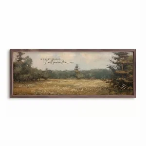 Framed Wall Art - In Every Season - 13"x32"
