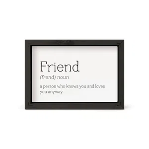 Framed Art - Friend Noun 7"x5"