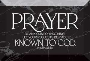 Prayer-Be Anxious - Glass 4X6