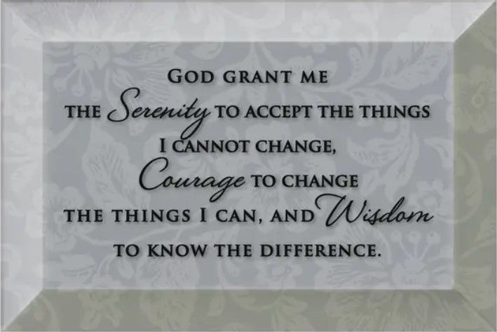 Image of Serenity Prayer – Glass 4X6