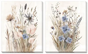 Wild Grasses Set of 2 16"x20"