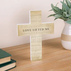 Love Lifted Me Cross 5x7