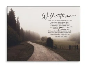 Walk With Me Wall Art 16 x 12