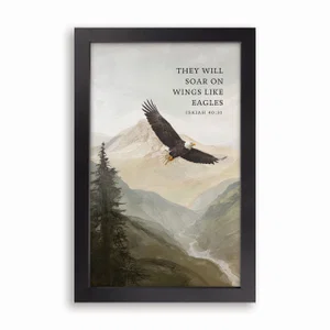 Framed Art - They Will Soar On Wings Like Eagles