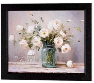 Framed Wall Art Great Is Faithfulness