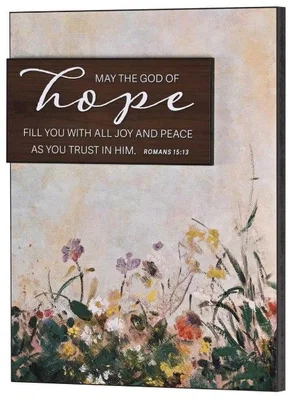 Stacked Wall Plaque May The God Of Hope