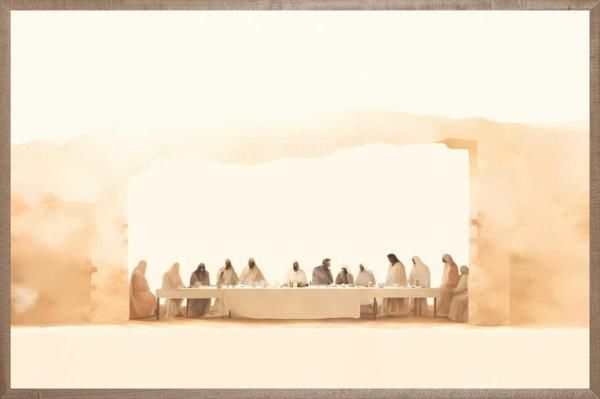 Image of Farmhouse Brown The Last Supper 18×24