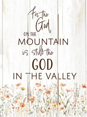 Pallet Art God In the Valley 16x20
