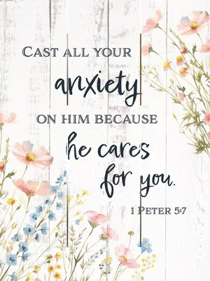 Pallet Art He Cares For You 16x20