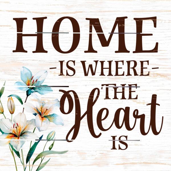 Image of Pallet Art Home is Where the Heart Is 10×10