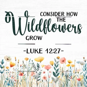 Pallet Art How the Wildflowers Grow 10x10
