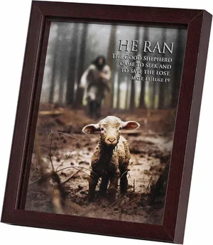 Framed Art He Ran 8x10