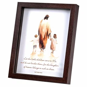 Framed Art Let The Little Children Come