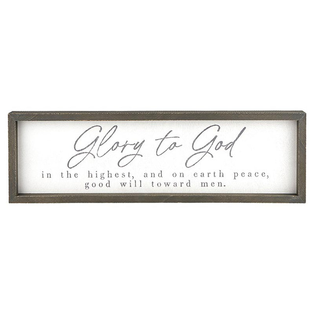 Image of Wood Sign – Glory to God 28’x8.5′