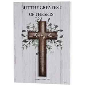 Wall Plaque - Greatest of These 12 x 16