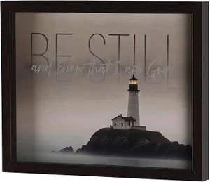 Framed Wall Art - Be Still & Know 14x11