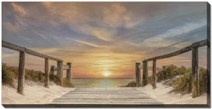 Sunset Beach Canvas 20"x40"
