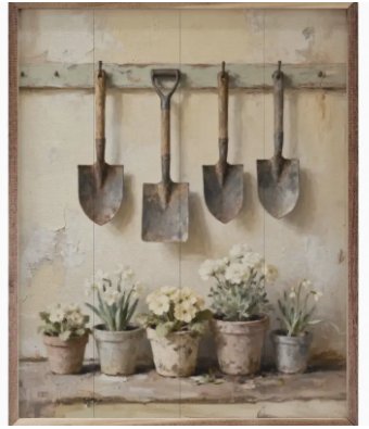 Image of Framed Art- Potting Shed