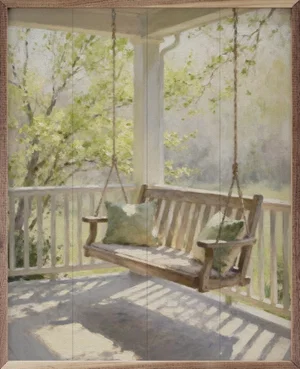Framed Art- Just a Swinging