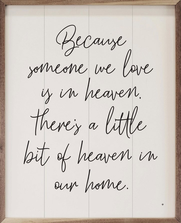 Image of Framed Art- A Little Bit of Heaven In Our Home