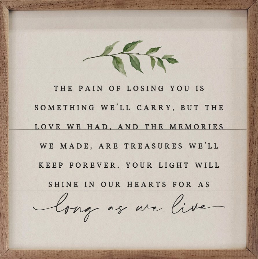 Image of Framed Art- Long As We Live