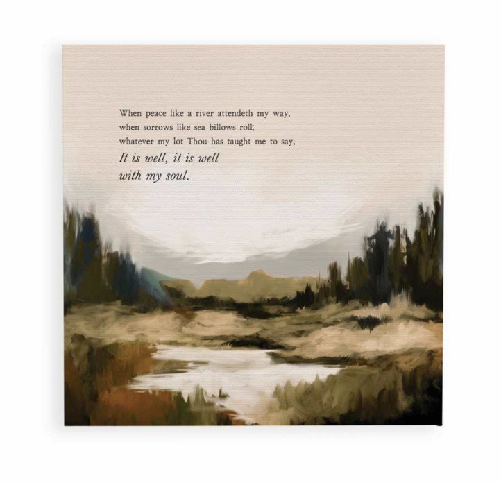 Canvas Art Peace Like A River