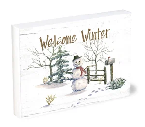 Shelfie Sitter Welcome Winter 4x5