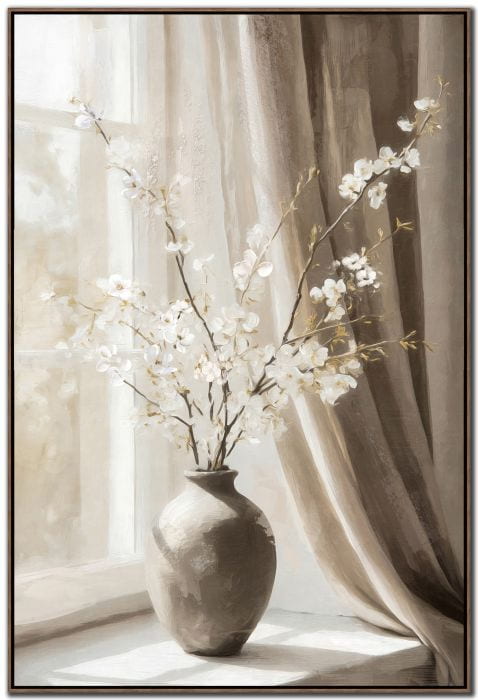 Soft Morning Framed Canvas 24"x36"