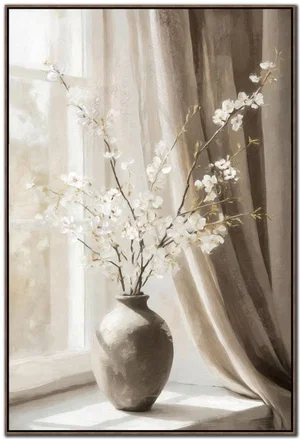 Soft Morning Framed Canvas 24"x36"