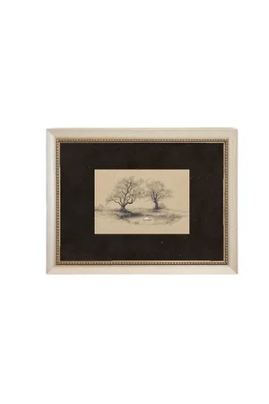 The Resting Swan Frame Atelier Dansereau 12"x9"