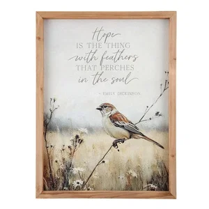 You Are Seen Framed Linen - Hope Is The Thing
