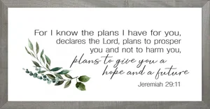 Farmhouse Grey Plans I have for You 8x16