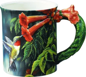 Sculpted Mug Summer - Hummingbird 16 oz.