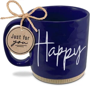 Coffeecup - Powerful Words Blue Happy - 16oz