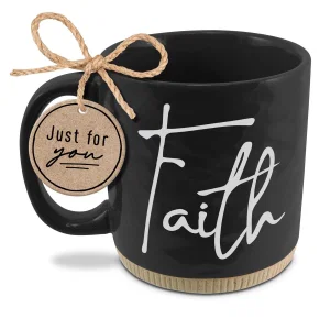 Coffeecup - Powerful Words Faith Black - 16oz