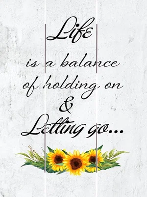 Pallet Art Holding On & Letting Go 9x12